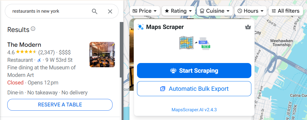 Maps Scraper AI plugin